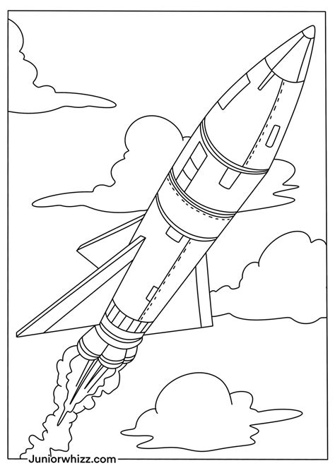 15 Rocketship Coloring Pages For Kids Printable Pdfs