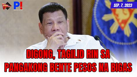 P Kwentong Politiko Sep 7 2023 Digong Tagilid Rin Sa Pangakong