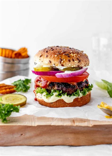 Easy Burger Recipe So Juicy Haute Healthy Living