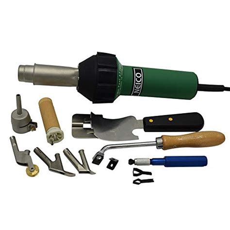 V W Pvc Vinyl Flooring Hot Air Welding Tools Heat Gun Kit With Quarter Moon Trimming