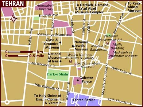 Tehran Map - Iran