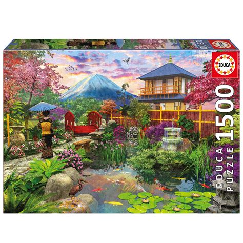 Puzzle Pi Ces Jardin Japonais Educa Rue Des Puzzles