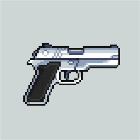 Pixel Art Illustration Gun Pixelated Glock Hand Gun Glock Police