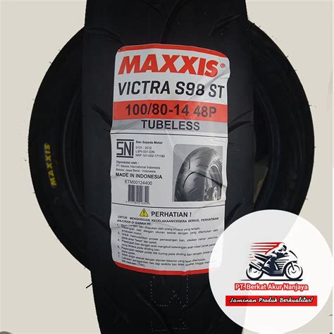 Jual Maxxis Victra 100 80 14 Ban PCX Matic Tubeless BONUS Pentil