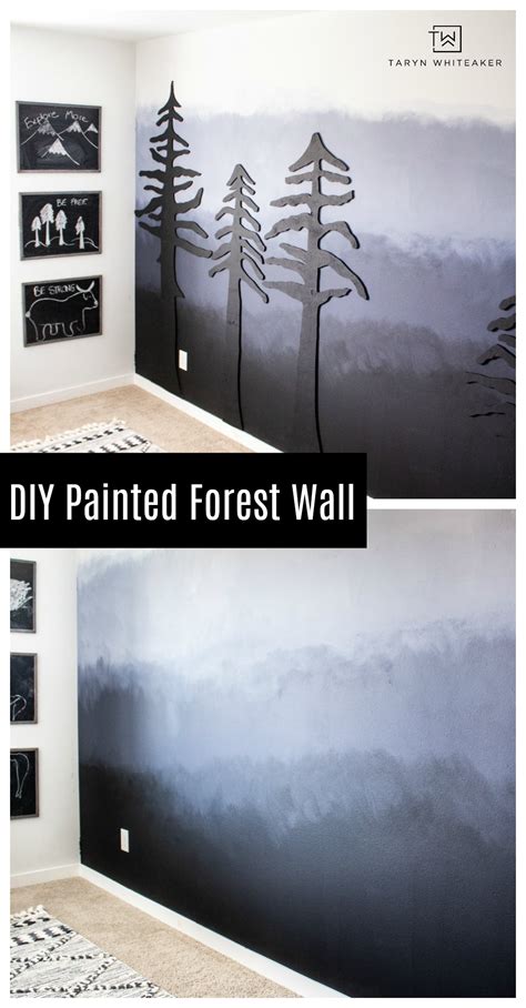 Diy Painted Ombre Wall Taryn Whiteaker Designs