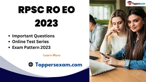 RPSC RO EO Exam 2023 Vacancy Syllabus Exam Date Test Series Books