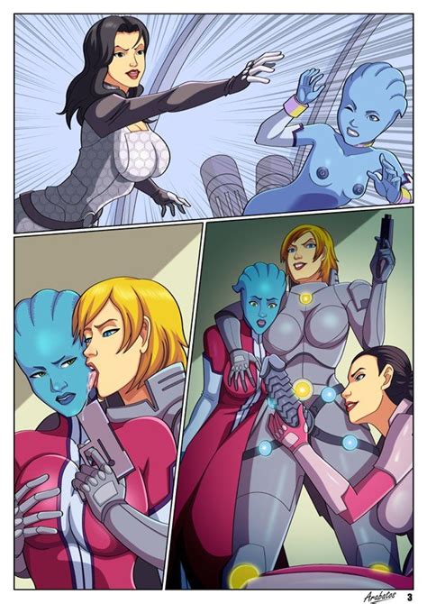 Mass Effect In Lesbian Orgy Comics Porno