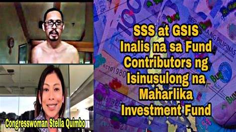 SSS At GSIS Inalis Na Sa Fund Contributors Ng Isinusulong Na Maharlika