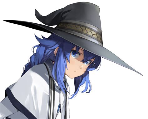 Mushoku Tensei Witch Hat Anime Girls Witch French Braid Bangs Blue Hair ...