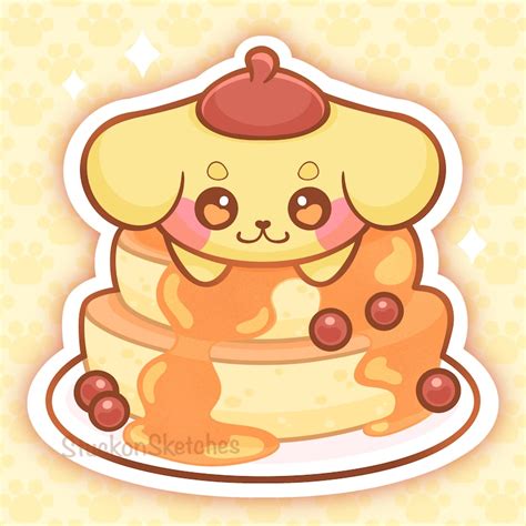 Cinnamon Roll Pompom And Choco Cat Vinyl Stickers Cinnamonroll