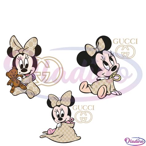 Disney Baby Minnie Mouse Gucci Bundle Svg Digital File Oladino