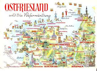 Map Germany Ostfriesland