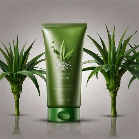 Aloe Vera Cosmetics Cream Product Placement Mock Up Bottles Premium