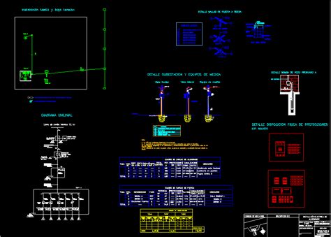 Plano De Subestacion 100kva En AutoCAD Librería CAD