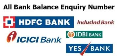 All Bank Balance Enquiry Number Missed Call Number Toll Free