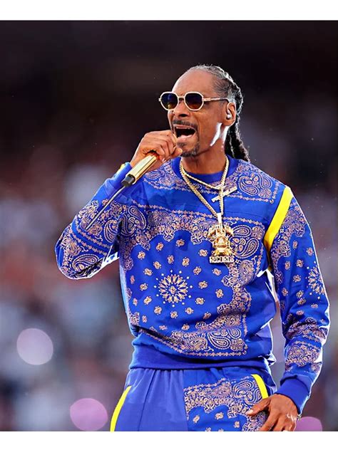 Snoop Dogg Super Bowl Tracksuit | Halftime Blue Snoop Dogg Outfit