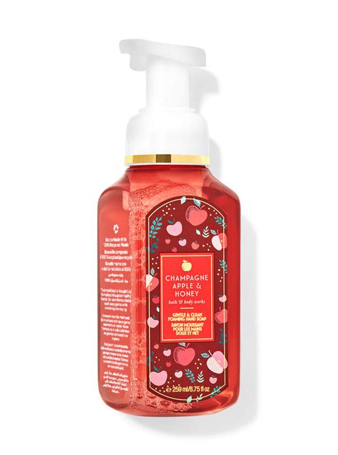 Champagne Apple And Honey Gentle And Clean Foaming Hand Soap Bath And