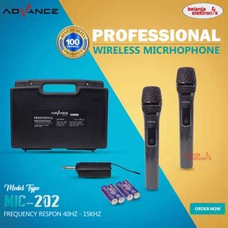 Jual Produk Wireless Microphone Advance Mic Termurah Dan Terlengkap