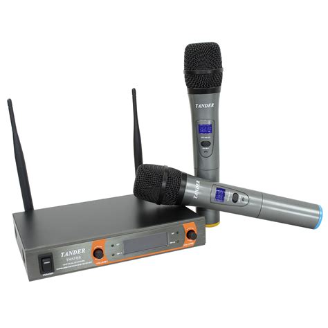 AgrotamA Microfone Duplo Sem Fio Uhf Digital 50m 220V Wireless