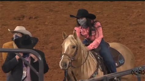 2020 Nfr Barrel Racing Round 10 Youtube