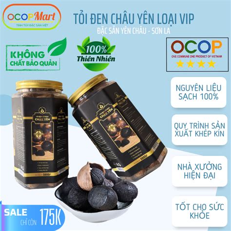 Review [500g] Tỏi đen Châu Yên loại bóc vỏ, đóng lọ, đặc sản Sơn La