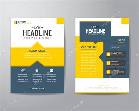 Business Brochure Flyer Design Layout Template In A4 Size With Stock Vector Image By ©rungrote