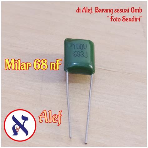 Jual Pcs Kapasitor Milar Nf Capasitor Mylar Pf Capacitor