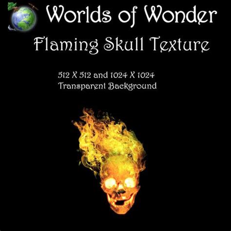 Second Life Marketplace Wow Alpha Flaming Skull Textures