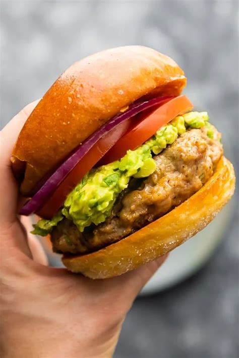 Southwest Turkey Burgers With Guacamole Recipe Turkey Burgers