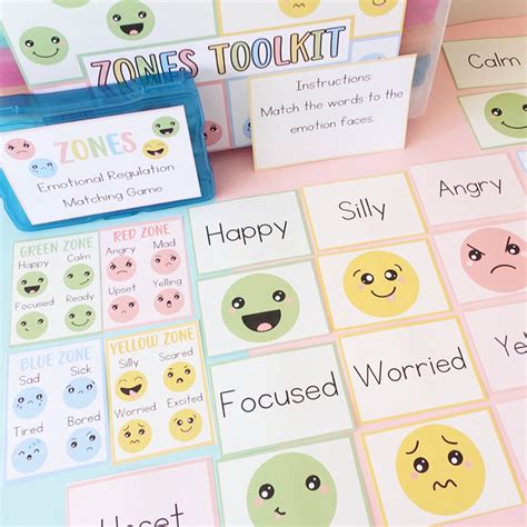 New Zones Toolkit For Emotional Regulation Miss T Teachables