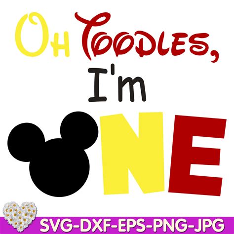 Oh Toodles I'm One Mouse Birthday oh TWOdles 1st Birthday O - Inspire ...