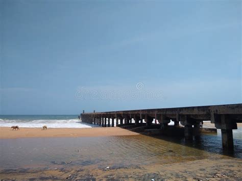 Colachel Beach and Old Sea Bridge, Kanyakumari District, Tamil Nadu ...