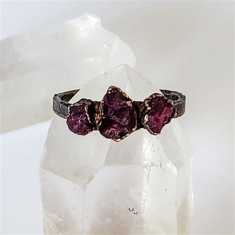 Raw Ruby Ring - Etsy