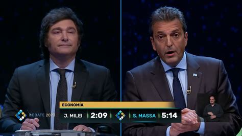 Debate na Argentina Massa questiona equilíbrio mental de Milei que