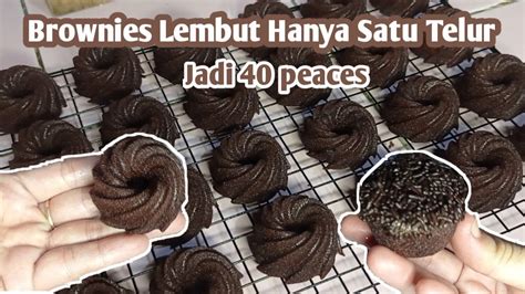 Hanya Diaduk Dan Pakai Satu Butir Telur Jadi Peaces Brownies Kukus