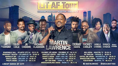 Here For It: Martin Lawrence Announces Star Studded 'LIT AF Tour'[Video] - JoJoCrews.com