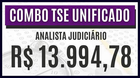 Concurso P Blico Tse Unificado Cargo Analista Judici Rio Combo