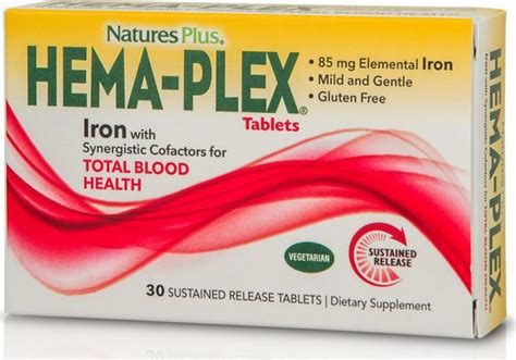 Nature's Plus Hema-Plex 30 sustained release tablets - e-vitamina.gr