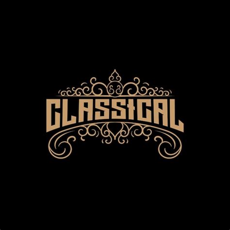 Premium Vector Exclusive Vintage Design With The Words Classical