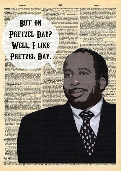 The Office Tv Show Poster Stanley Hudson Art Print Pretzel Day Quote