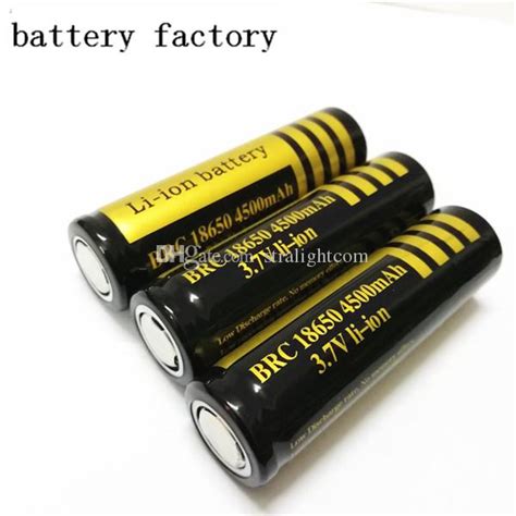 Li Ion 18650 4500mah 37v Flat Head Rechargeable Lithium Battery With