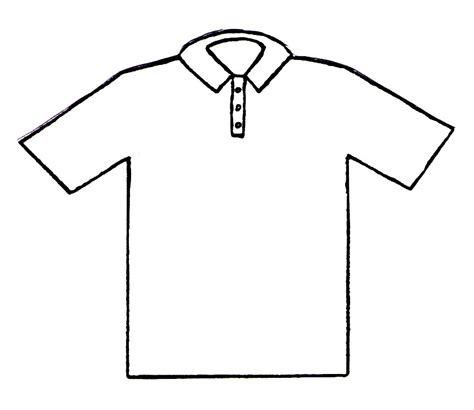 Desenho De Camisa Para Colorir - Desenho de Camisa polo para colorir - Tudodesenhos