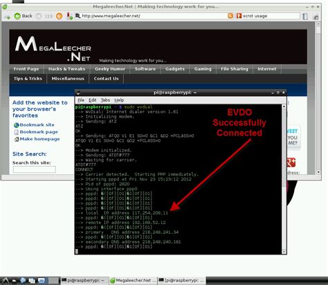 Connecting To Internet Using An Evdo Modem On Linux Megaleechernet