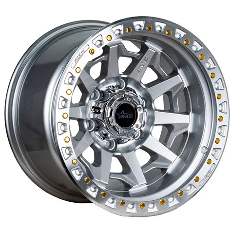 Llantas Aro 16X10 6X139 7 Et 25 Ams Silver Spider Set 4 Llantas