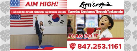 Lion S Tae Kwon Do Everyday Greatness Through Taekwondo