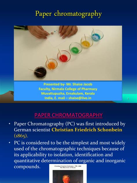 Paper Chromatography Ppt Chromatography Elution Free 30 Day Trial