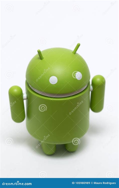 Green robot android editorial stock image. Image of famous - 105980989