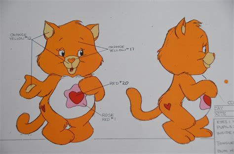 Vintage 1988 Nelvana Care Bear Cousin Proud Heart Cat Reproduction