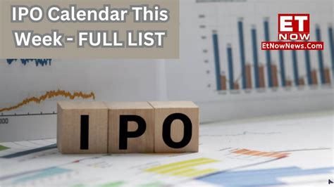 Ipo Calendar This Week Companies To Hit Dalal Street Full List