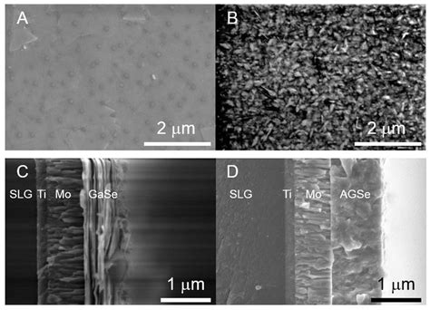 Sem Images Of A Gase Film A C And Agse Ag Ga Film B D Plane